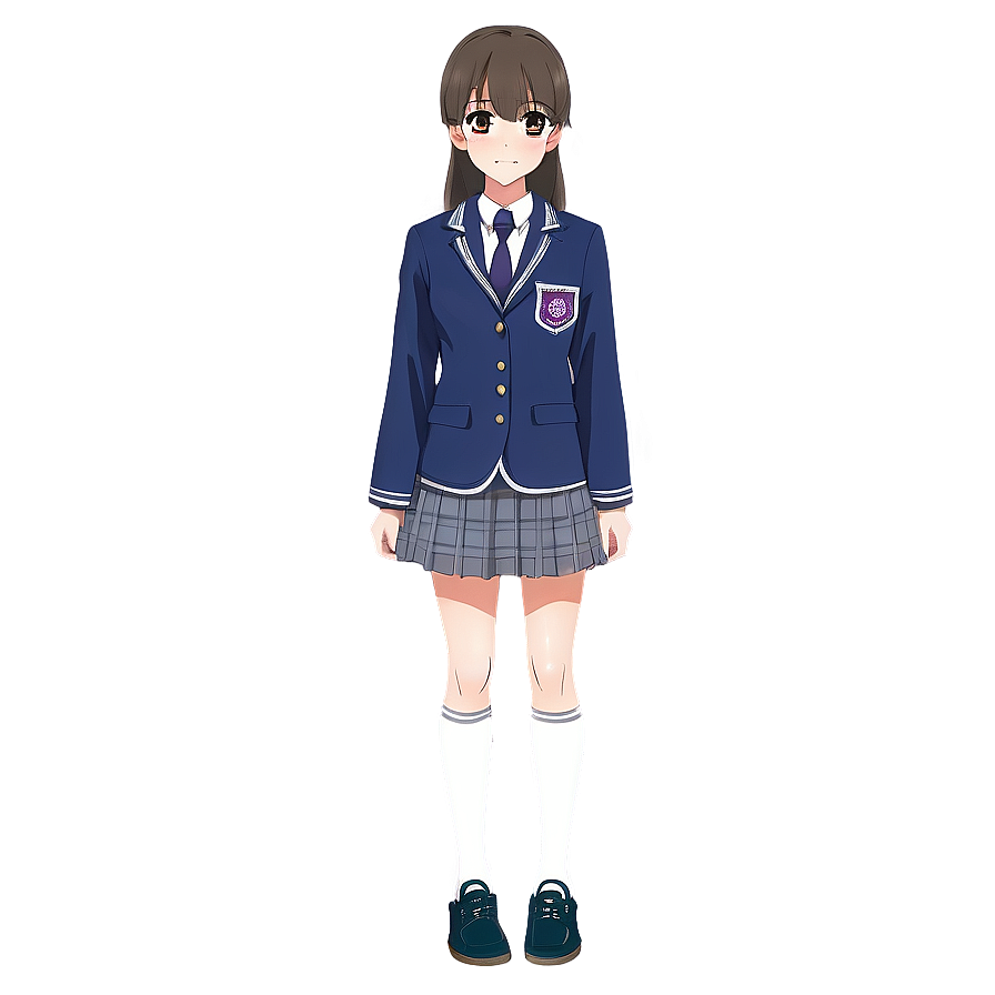 Anime School Uniform Png Qqn