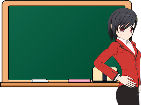 Anime Teacher In Classroom