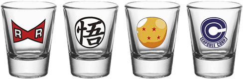 Anime Themed Shot Glasses Set