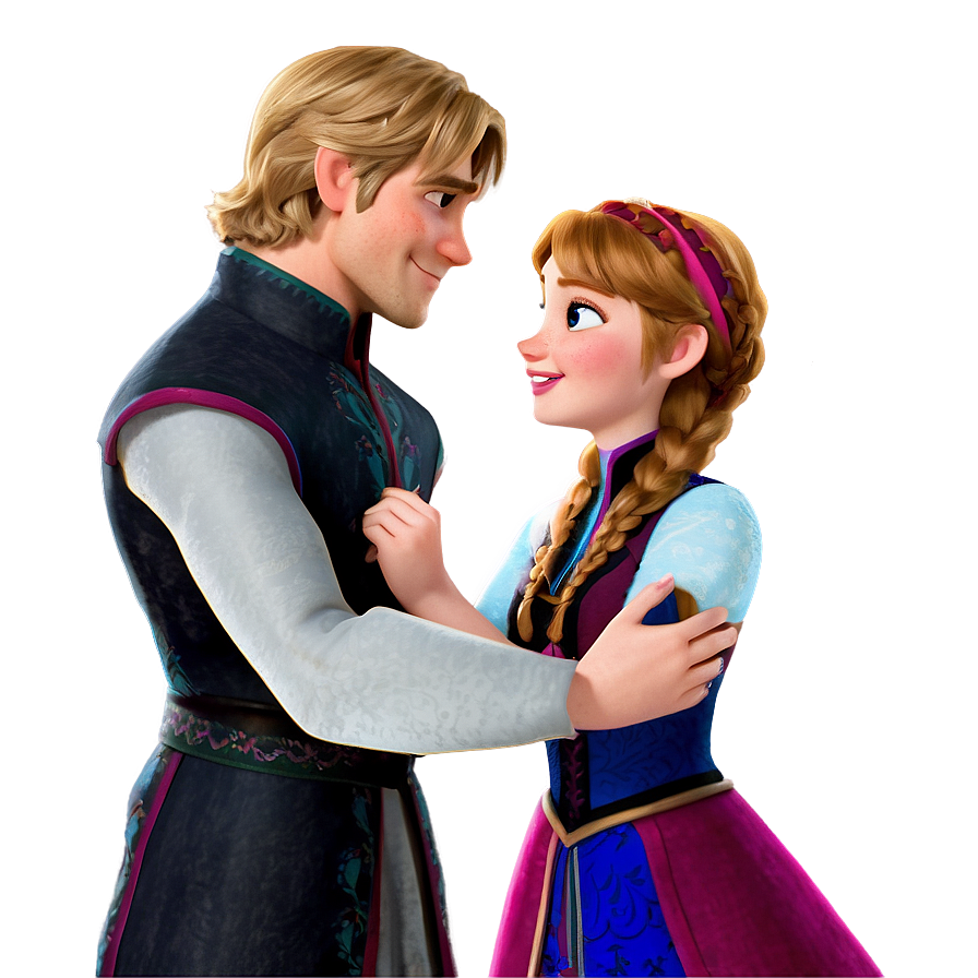 Anna And Kristoff Frozen Png 05032024