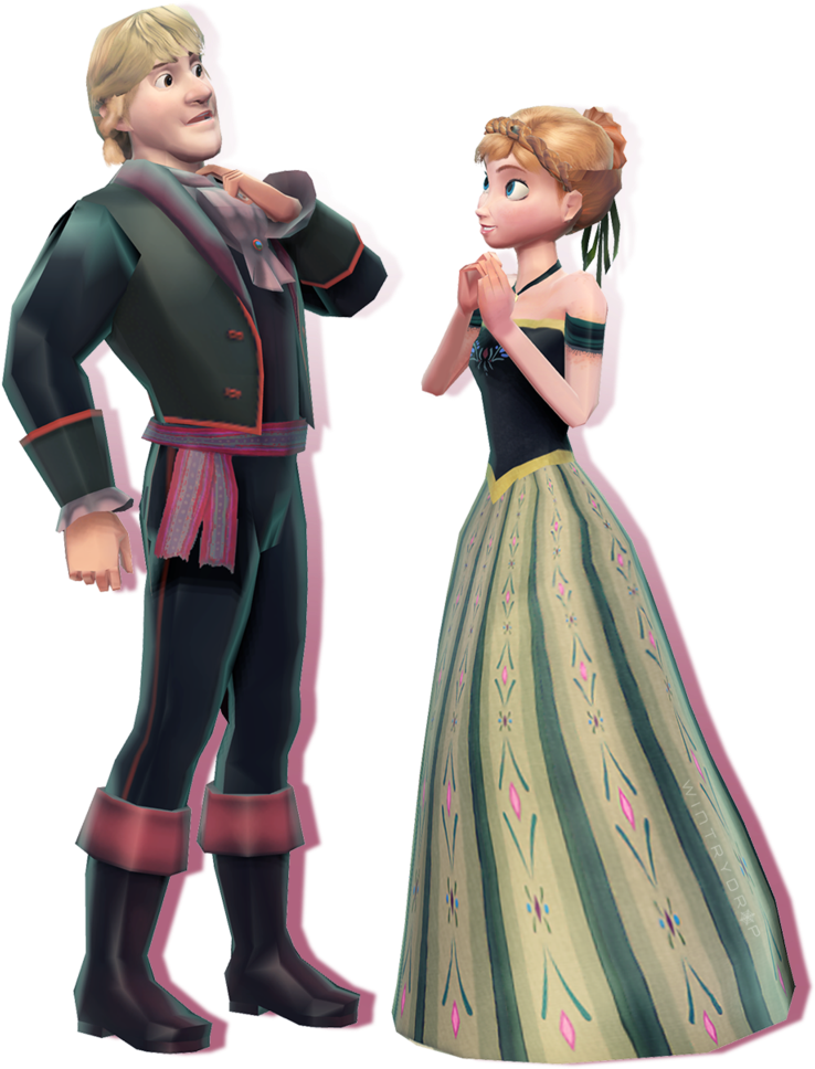 Annaand Kristoff Frozen Characters