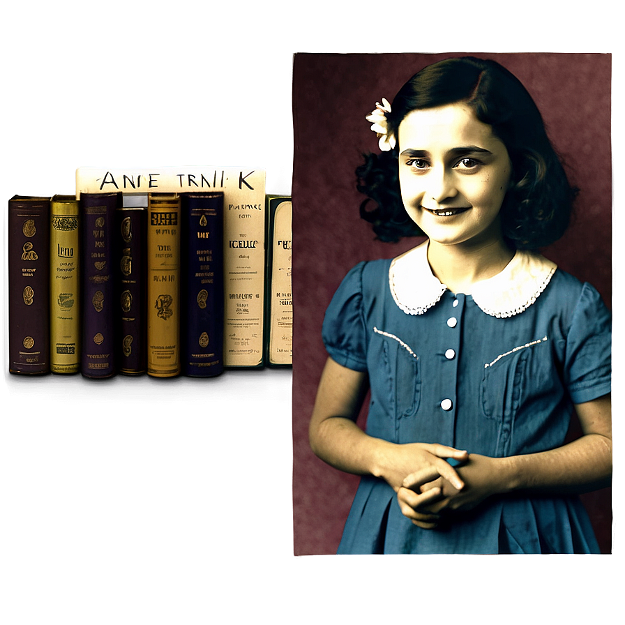 Anne Frank Portrait Png 06242024