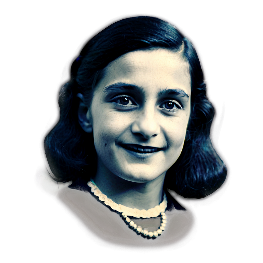 Anne Frank Portrait Png Wuo74