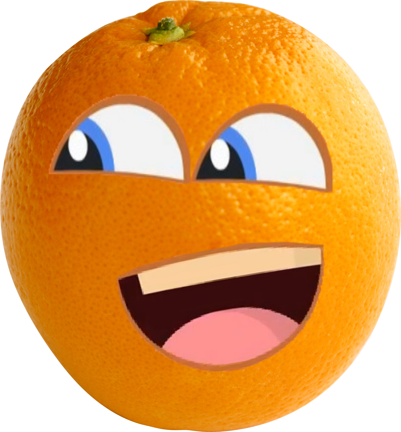 Annoyed Orange Character