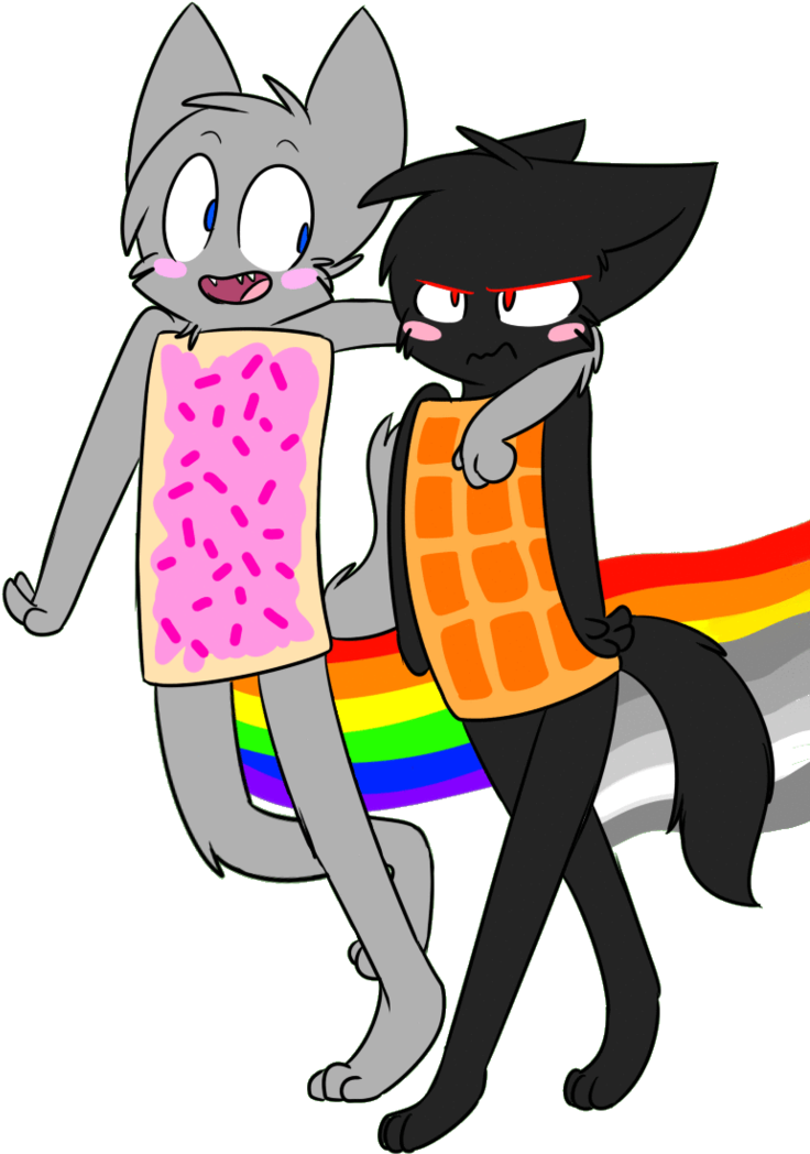 Anthropomorphic_ Cats_with_ Pop Tart_ Bodies