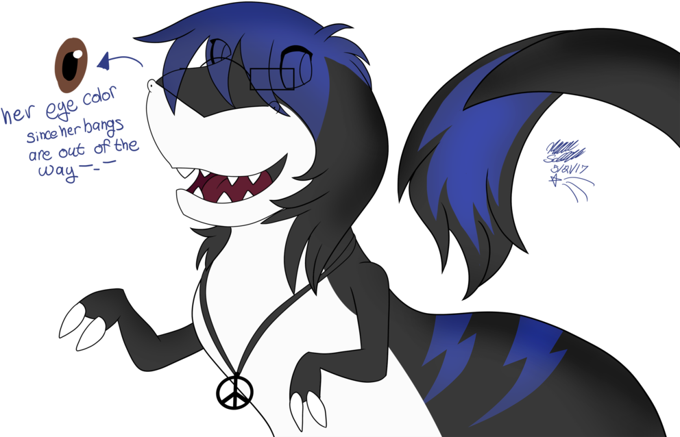 Anthropomorphic Skunk Character Art