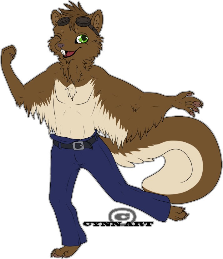 Anthropomorphic Squirrel Character