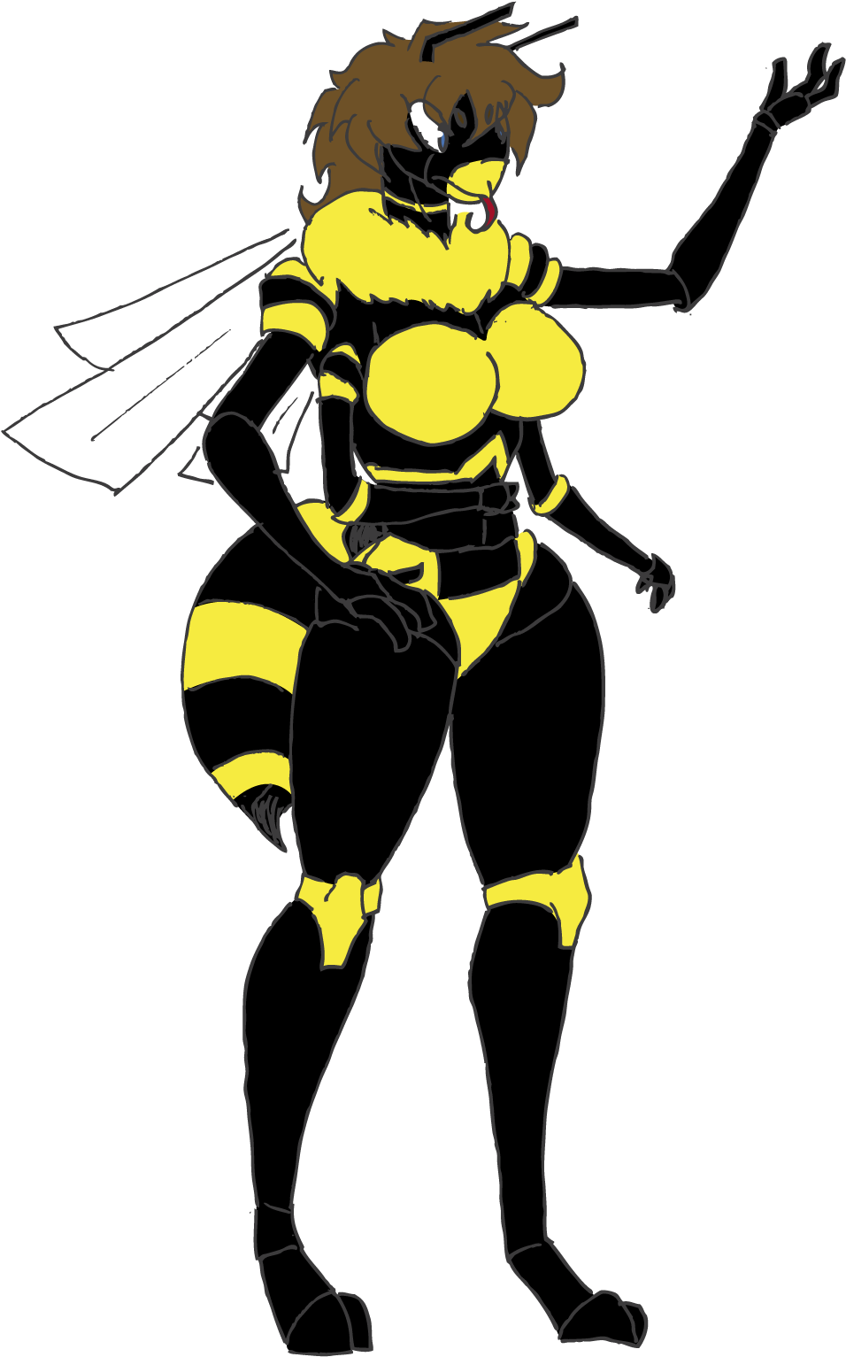Anthropomorphic Wasp Character