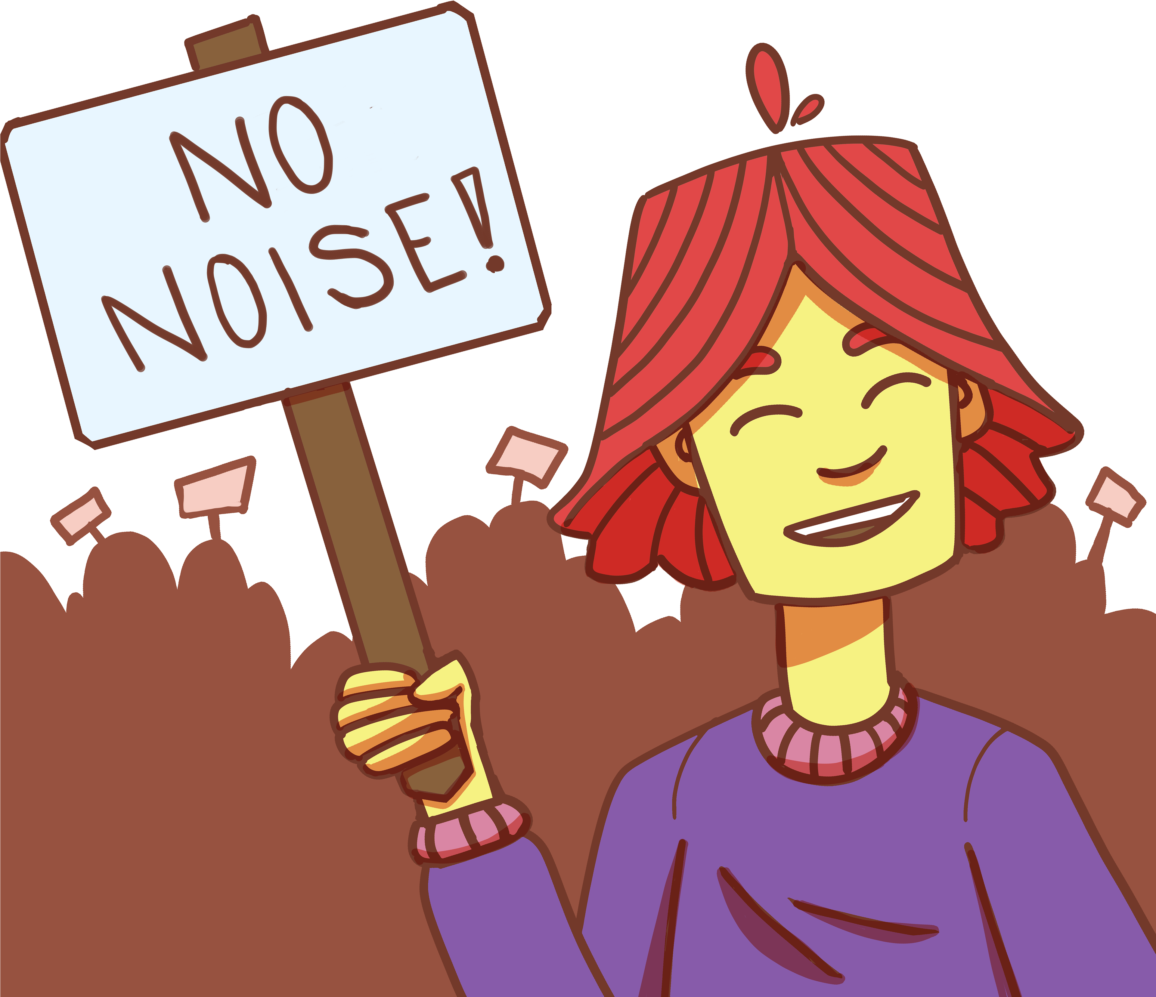 Anti Noise Campaign Cartoon