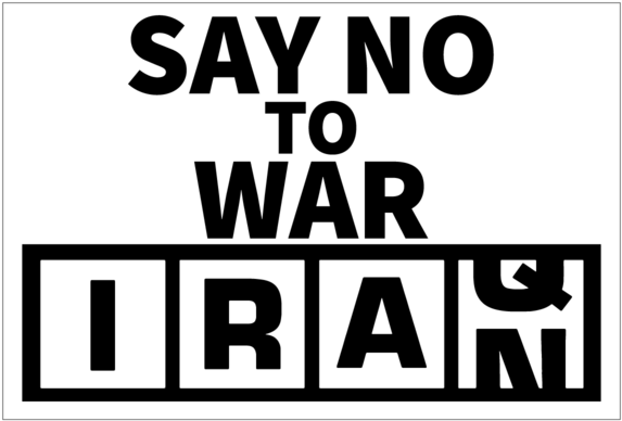 Anti War Slogan Iran