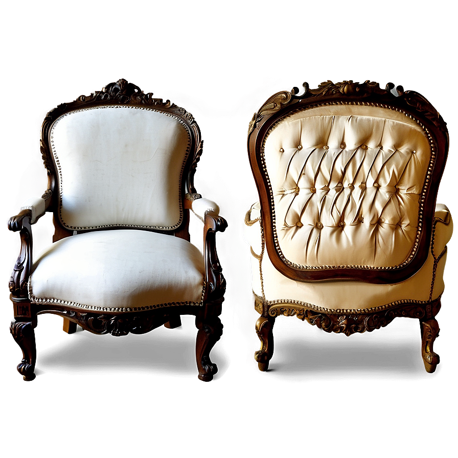 Antique Armchair Collection Png Xfg54