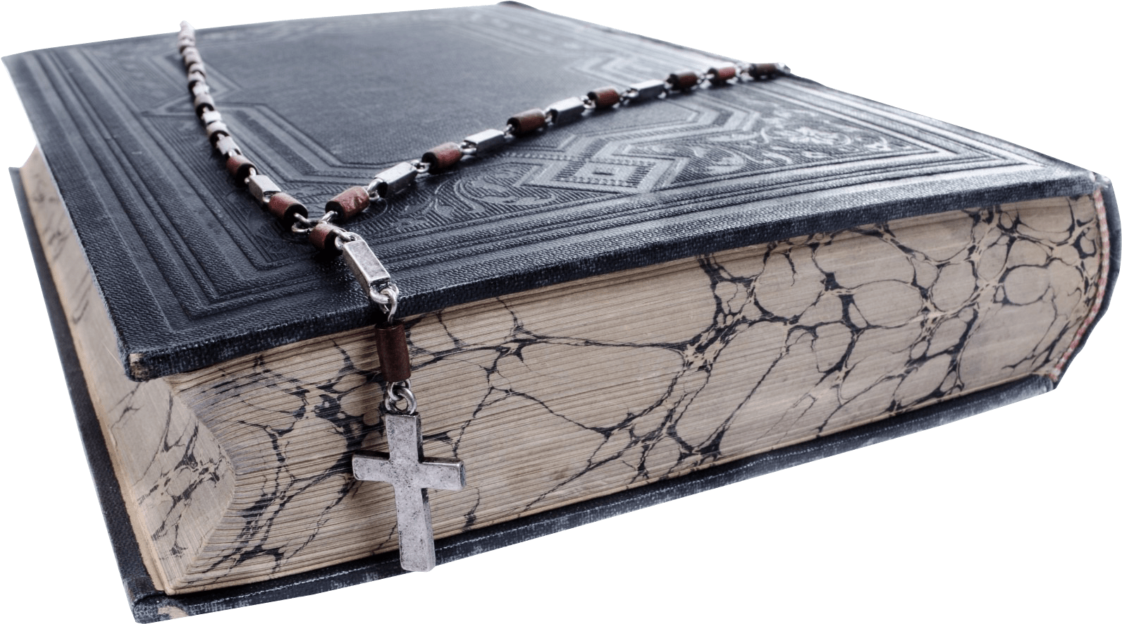 Antique Biblewith Rosary