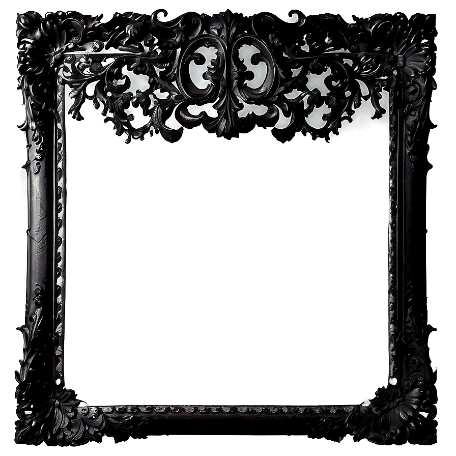 Antique Black Frame Png 05252024