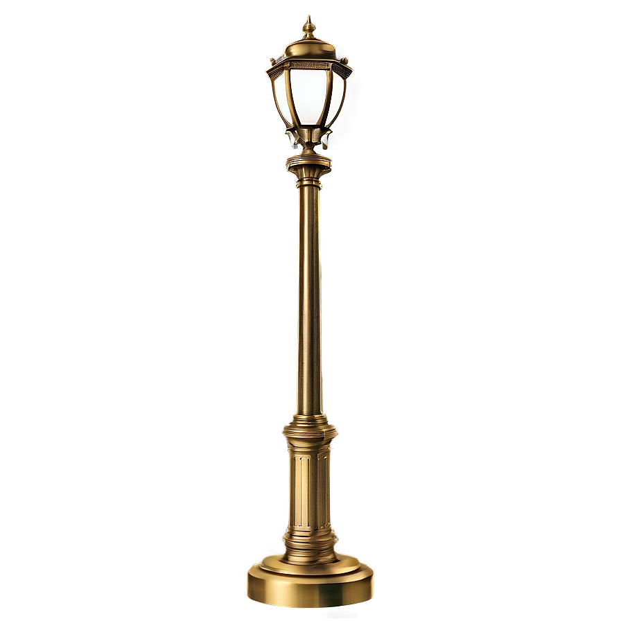 Antique Brass Light Post Png Eew