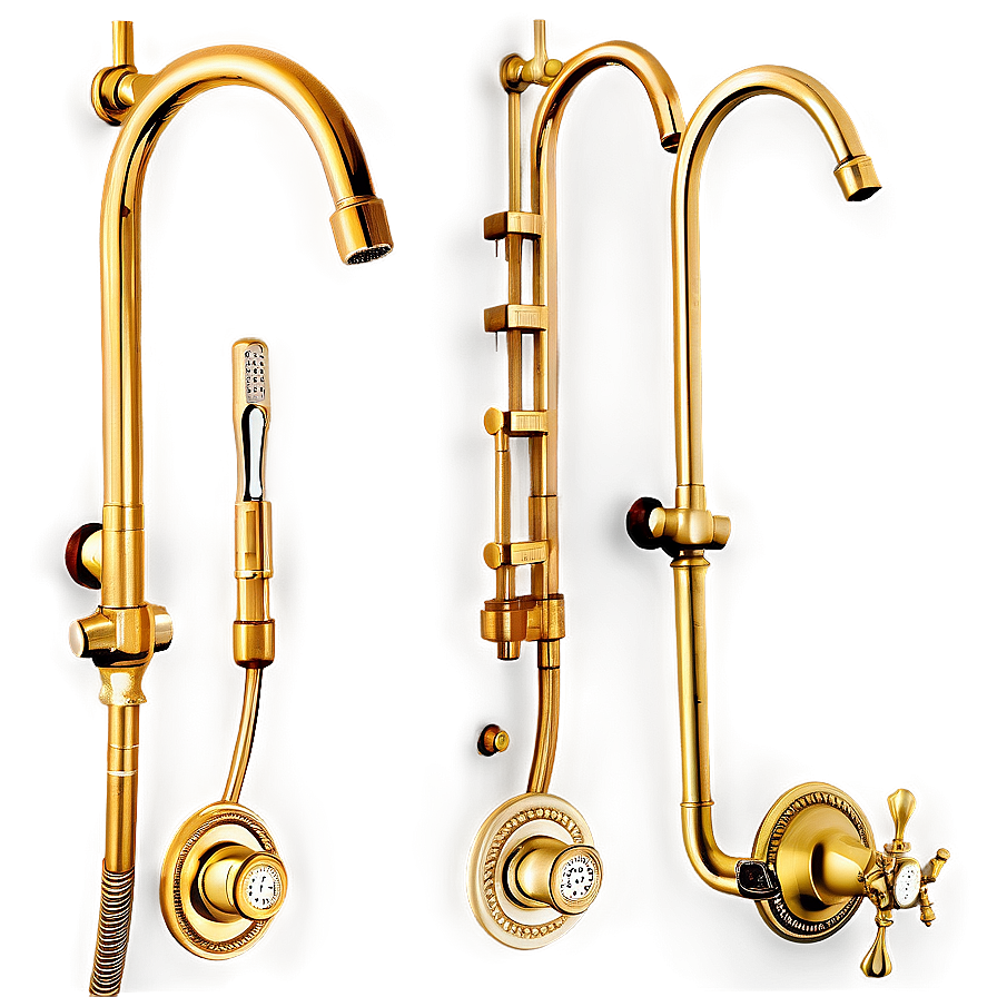 Antique Brass Shower Fixtures Png Quk49