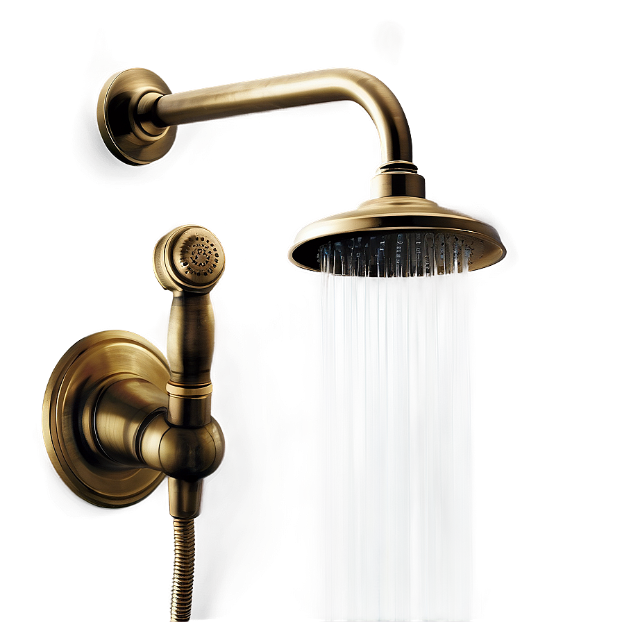 Antique Brass Shower Fixtures Png Snk34