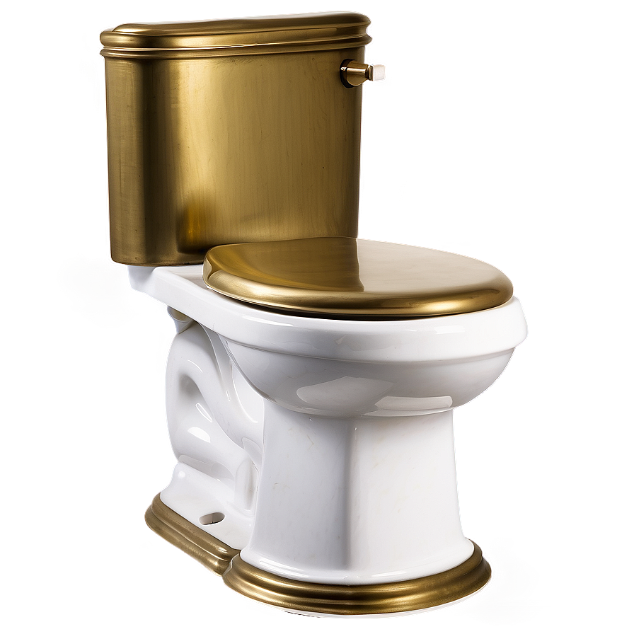 Antique Brass Toilet Png 05042024