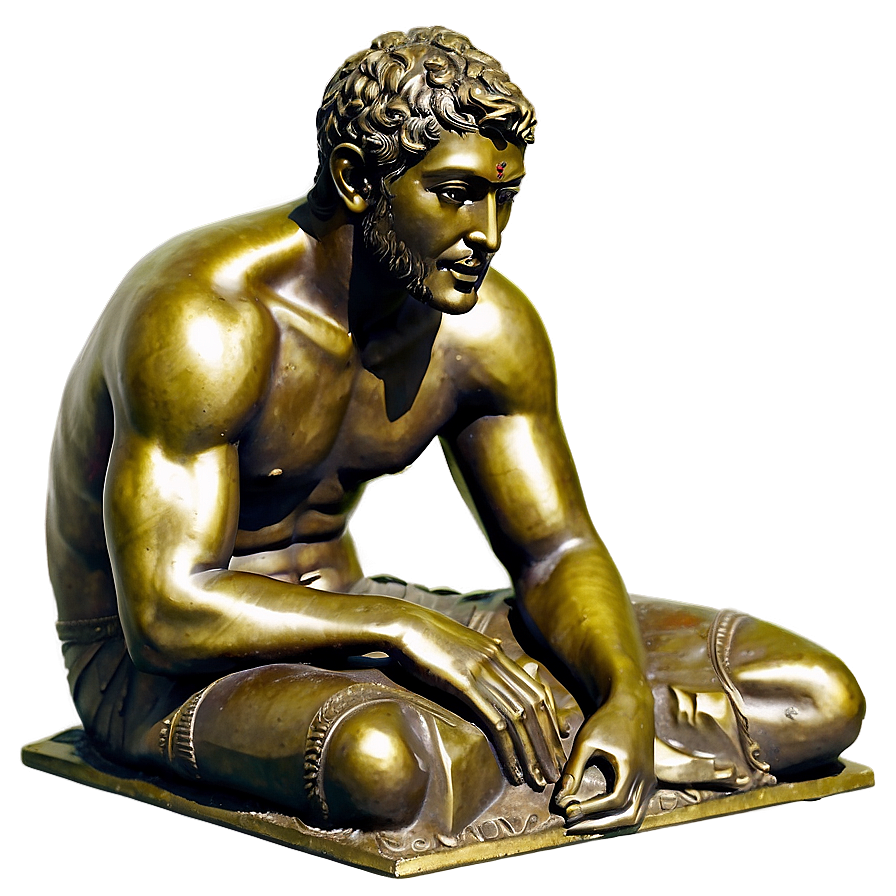 Antique Bronze Statue Png 06252024