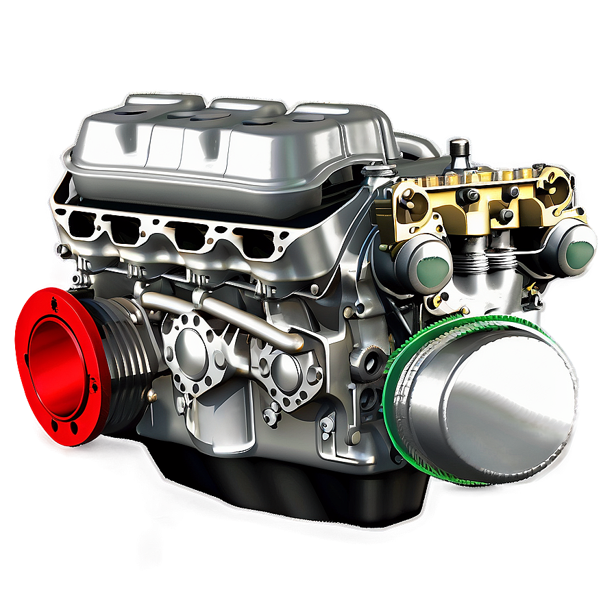 Antique Car Engine Component Png 06132024