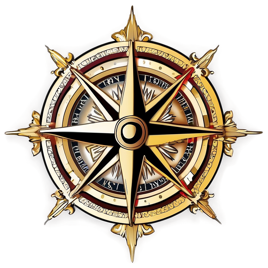 Antique Compass Rose Artwork Png Tnx95