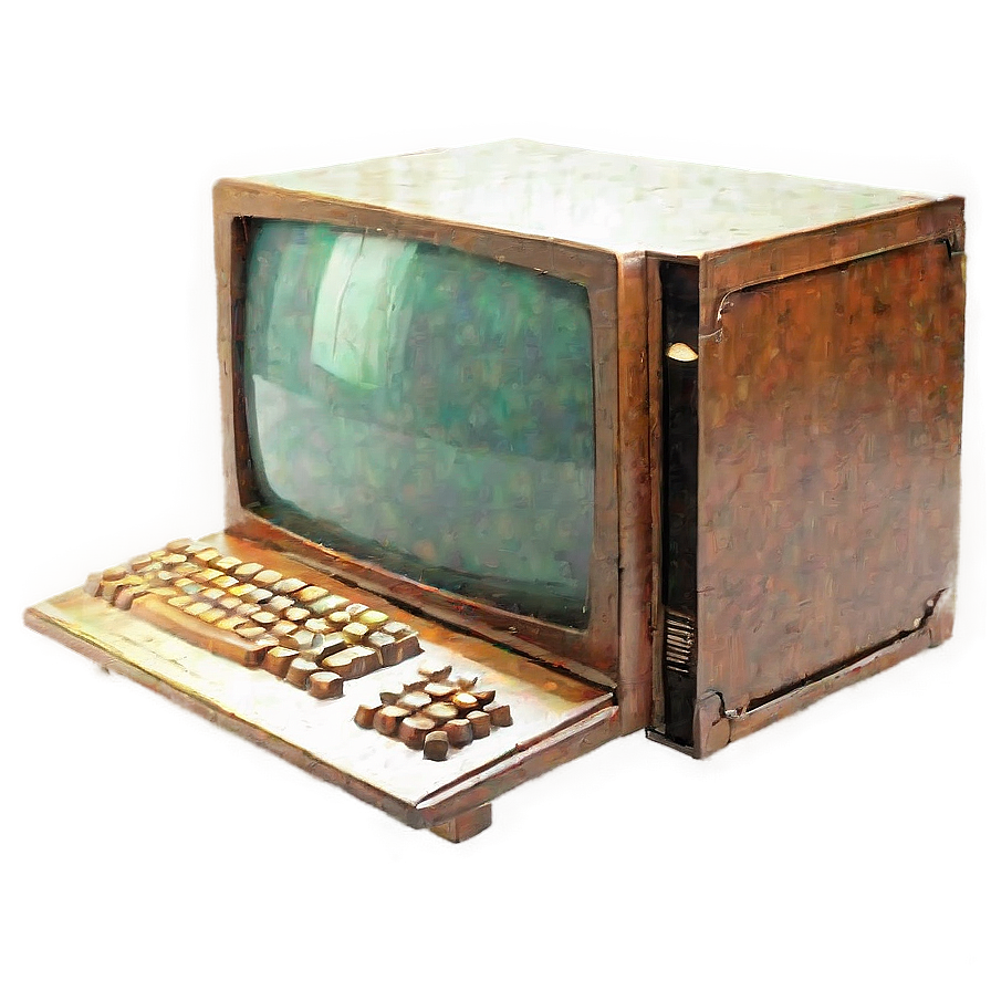 Antique Computer Model Png Txi