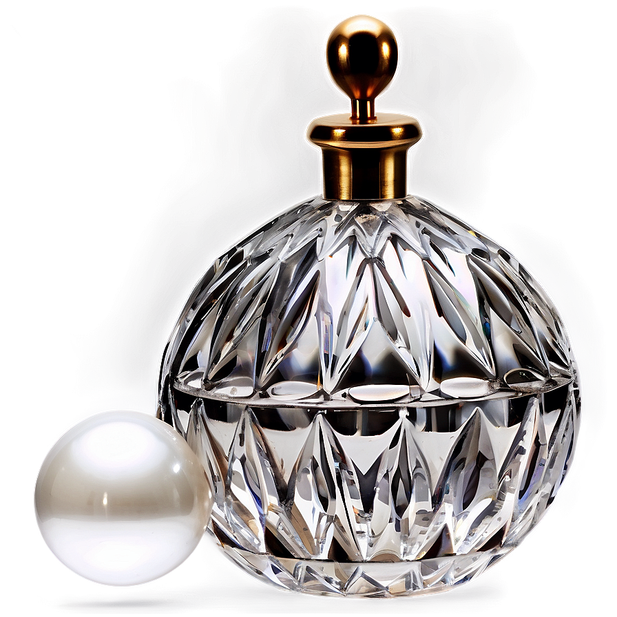 Antique Crystal Perfume Bottle Png 06212024