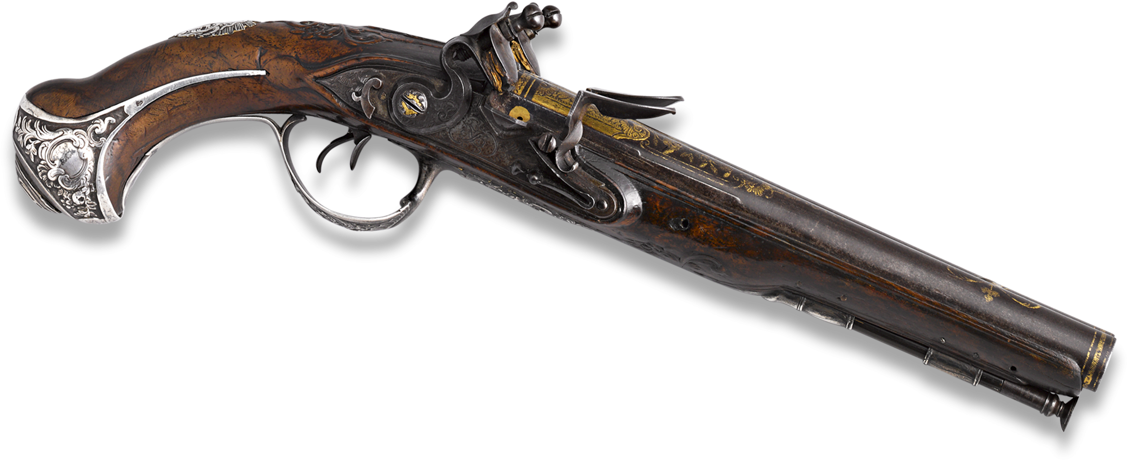 Antique Engraved Flintlock Shotgun