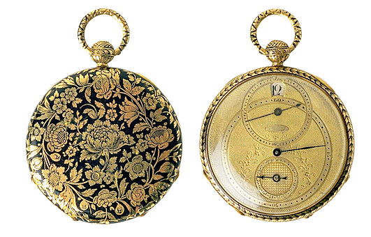 Antique Floral Pocket Watch