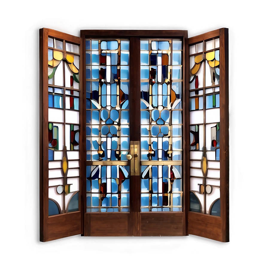 Antique Glass Door Png 90