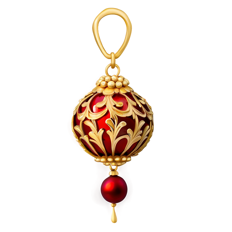 Antique Gold Christmas Trinket Png 89