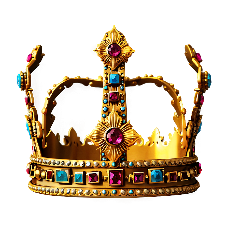 Antique Golden Crown Png Hwf85