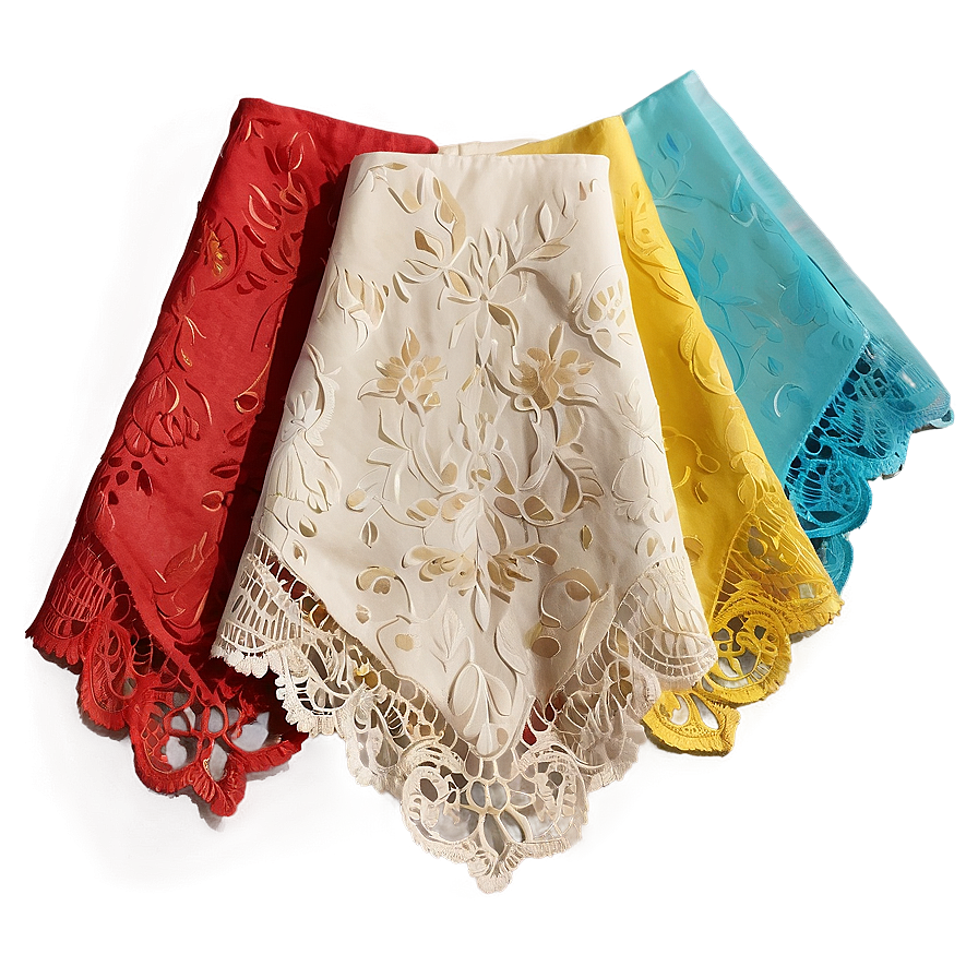 Antique Lace Napkin Png Cda78