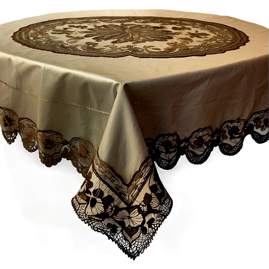 Antique Lace Tablecloth Png 46