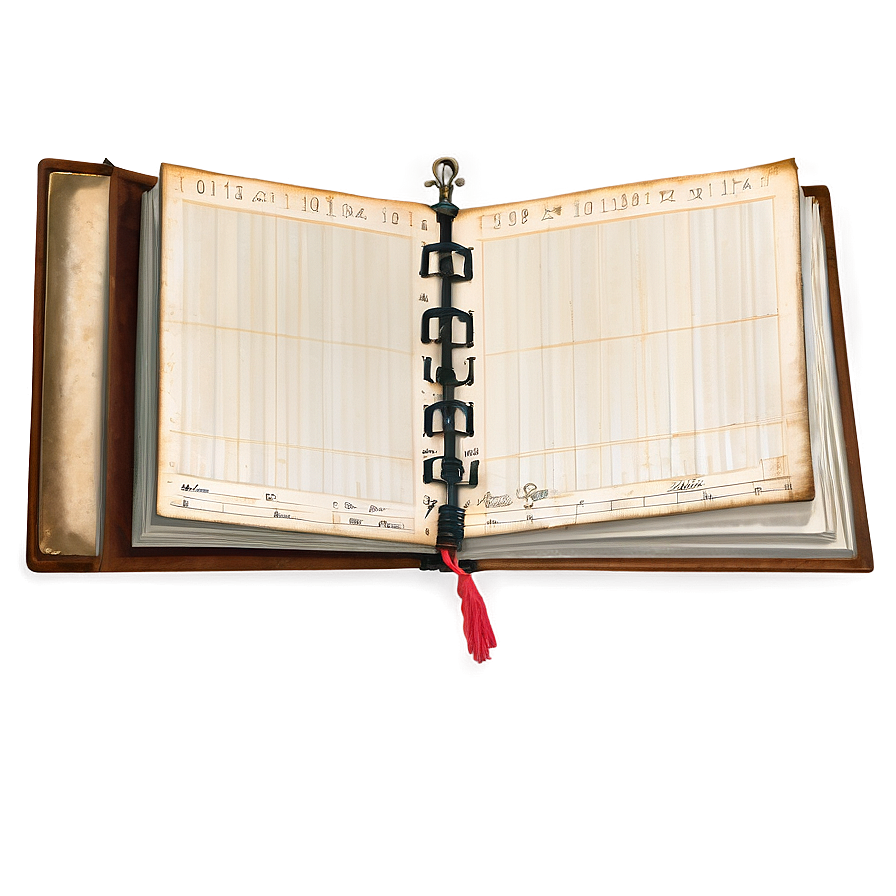 Antique Ledger Page Png Iat