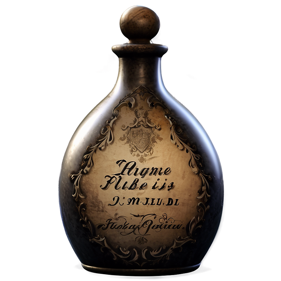 Antique Potion Bottle Png 06132024