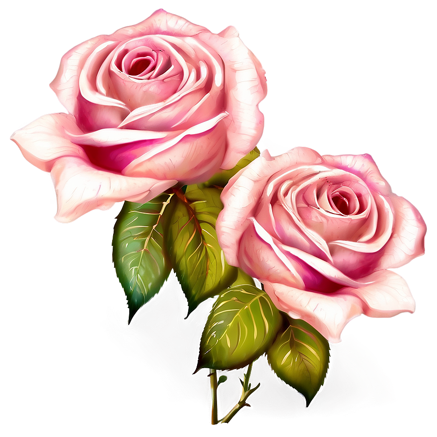 Antique Roses Illustration Png Gmh