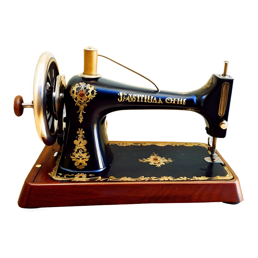 Antique Sewing Machine Png 14