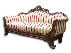 Antique Striped Sofa