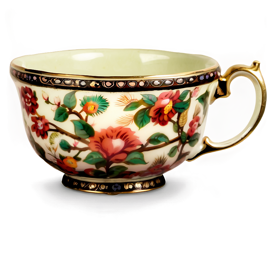 Antique Tea Cup Treasure Png Axt75