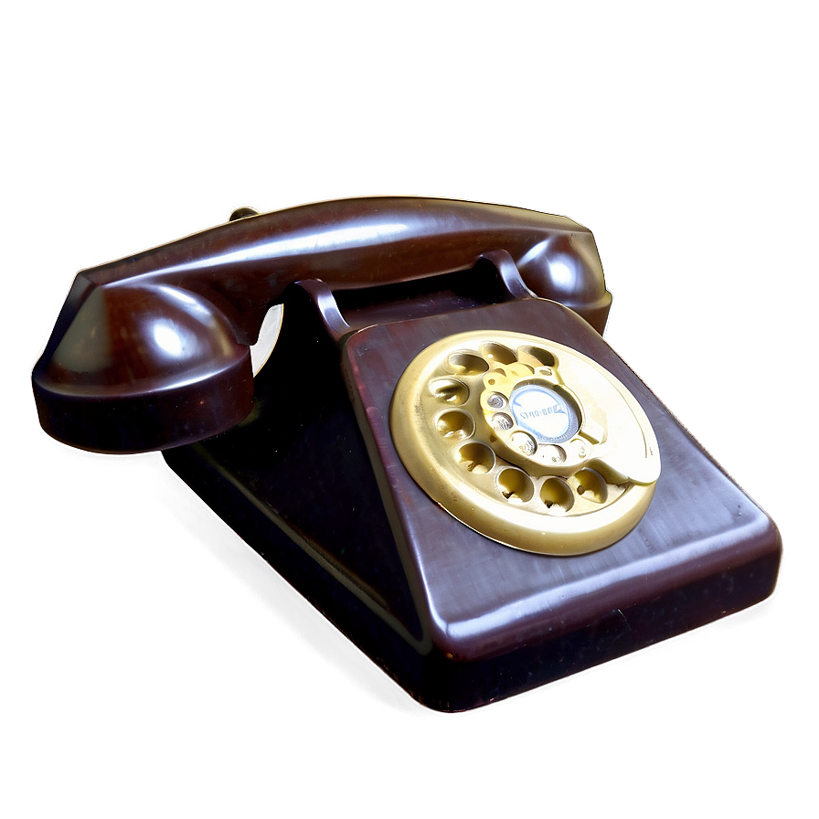 Antique Telephone Design Png Qkc3