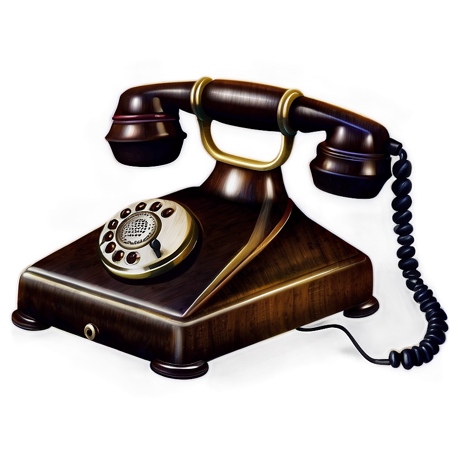 Antique Telephone Illustration Png Stf