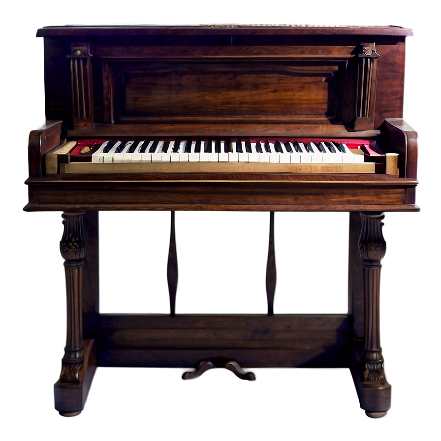 Antique Upright Piano Design Png 11