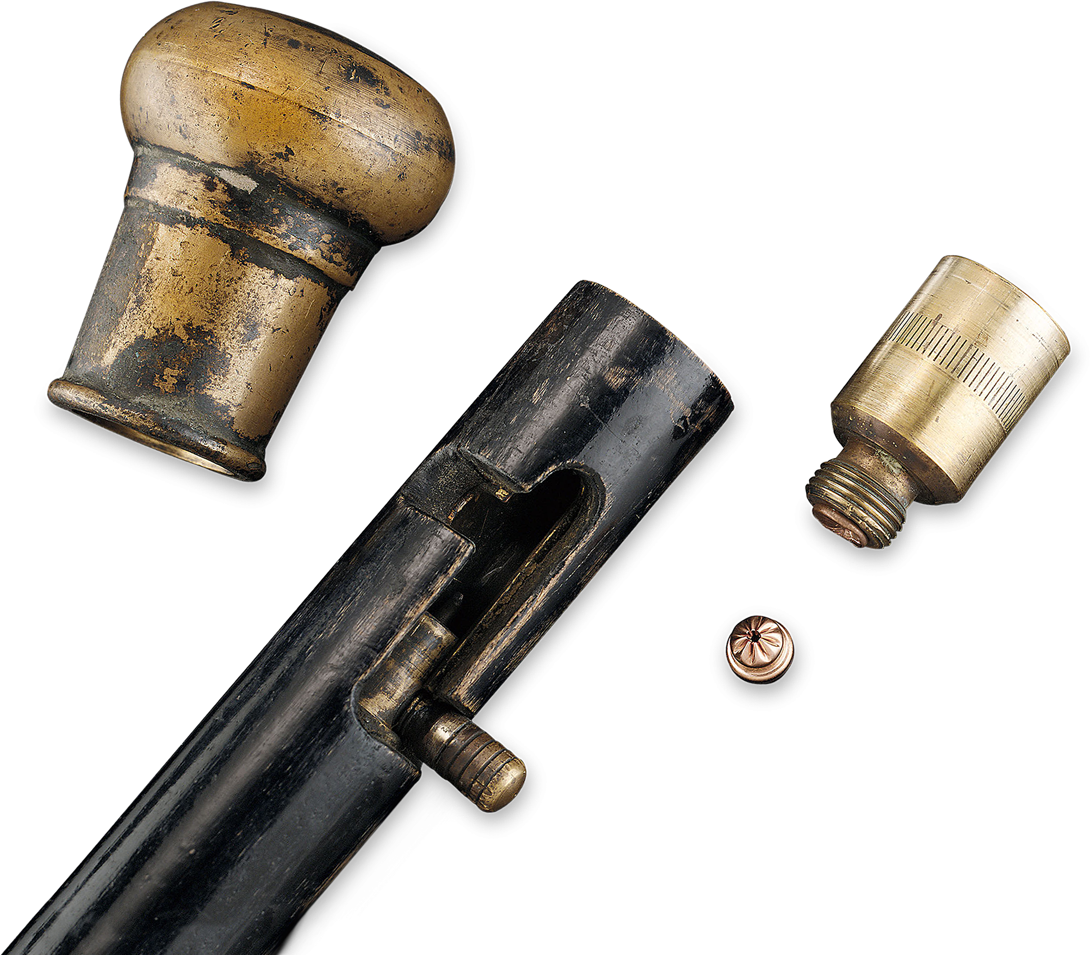 Antique Walking Stick Components