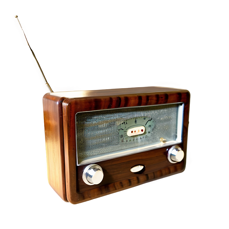 Antique Wood Radio Png 05242024