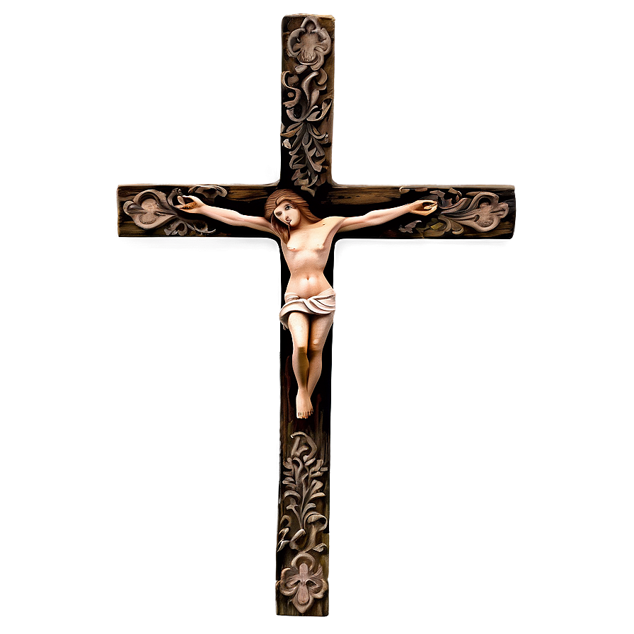 Antique Wooden Cross Png Dcd