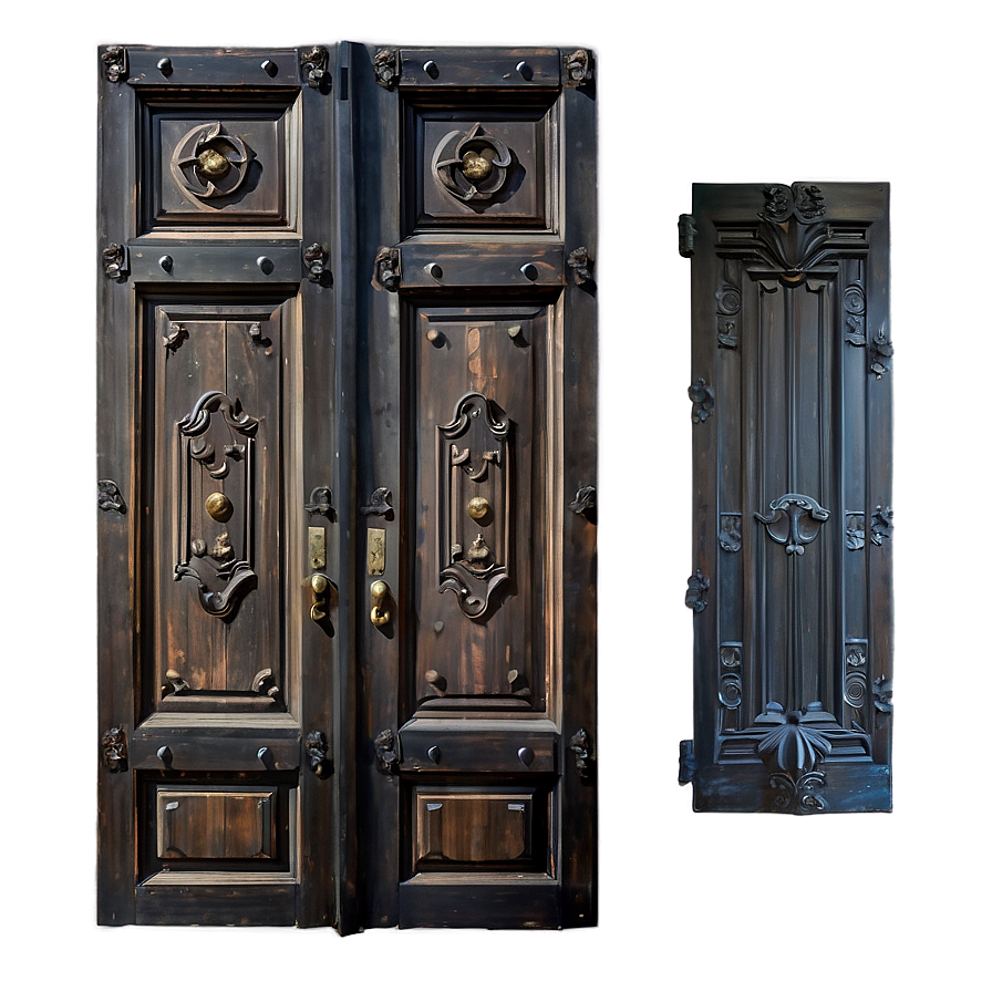 Antique Wooden Door Png 76