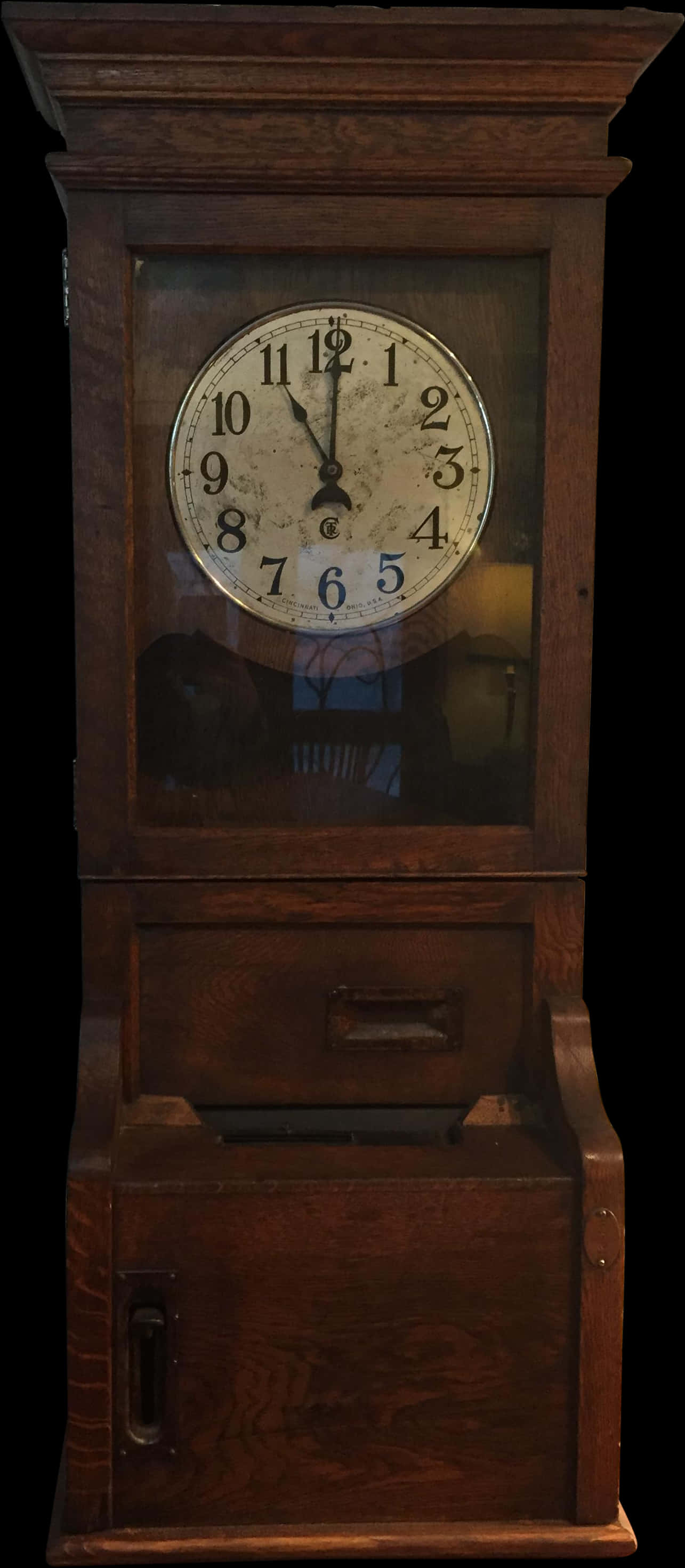 Antique Wooden Grandfather Clock