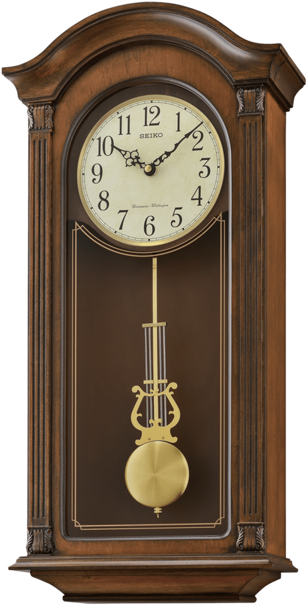 Antique Wooden Pendulum Clock Seiko