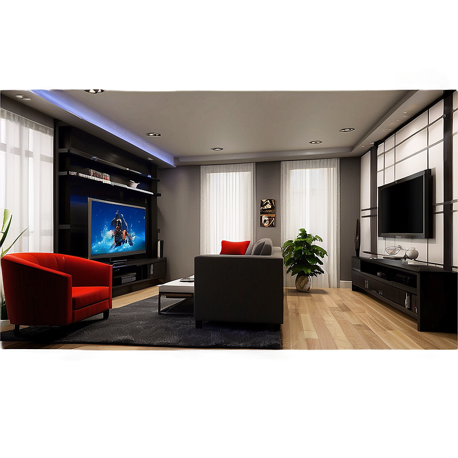 Apartment Entertainment Room Png 93