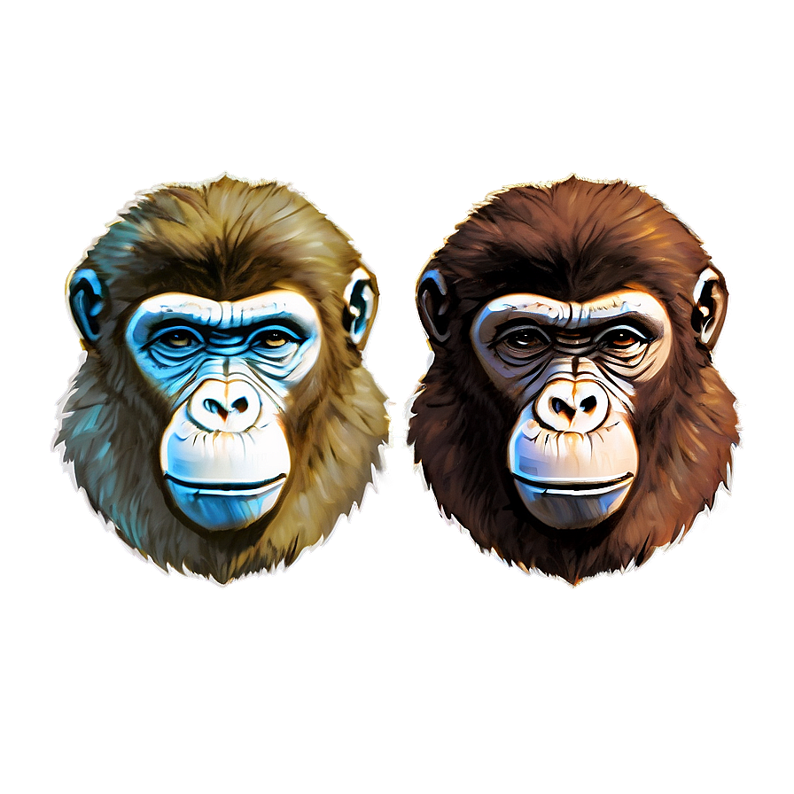 Ape Illustration Png 06262024